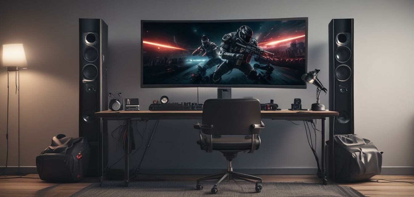 Gaming Setup with Elite Gaming Controller
