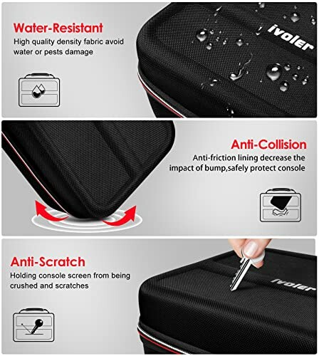 iVoler protective case features: water-resistant, anti-collision, anti-scratch.