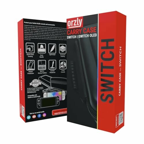 Orzy carry case for Switch and Switch OLED in packaging