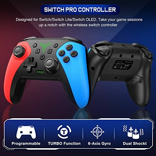 Wireless Switch Controller for Nintendo Switch